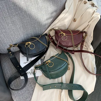 

Women Fashion PU Leather Crossbody Bags 2020 Chain Small Shoulder Messenger Bag Lady Travel Handbags Personalized Purses