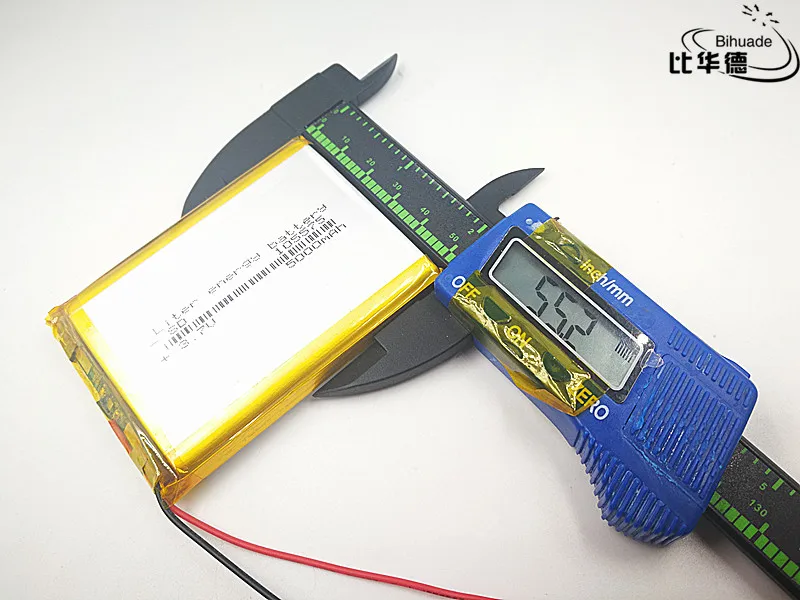 1pcs/lot 105575 3.7 V lithium polymer battery 5000 mah DIY mobile emergency power charging treasure battery