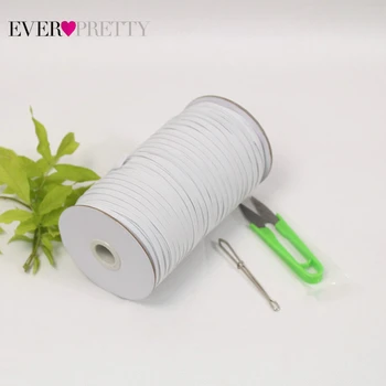 

Ever Pretty 5mm 144 Yards Handmade Elastic Band/Elastic Rope/Heavy Stretch Knit Elastic Spool For Sewing Crafts DIY Handmade