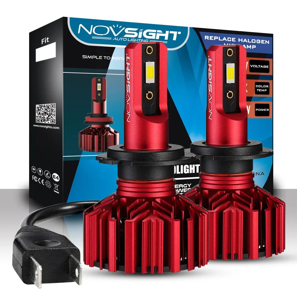 Nosight налобный фонарь 9 V-32 V лампы для передних фар Светодиодный 6000K 10000LM свет гарантии встроенный вентилятор H7 Тип эффективного рассеивания тепла 60 Вт