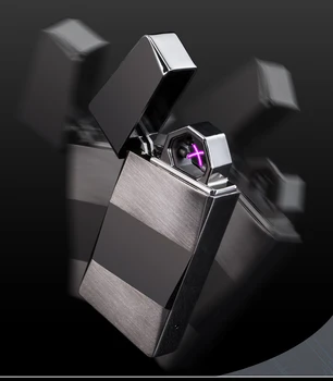 

JIJU 779V Environmentally Friendly Flameless Electric Arc Lighter Customized Gift Windproof Rechargeable Usb Lighter Shake