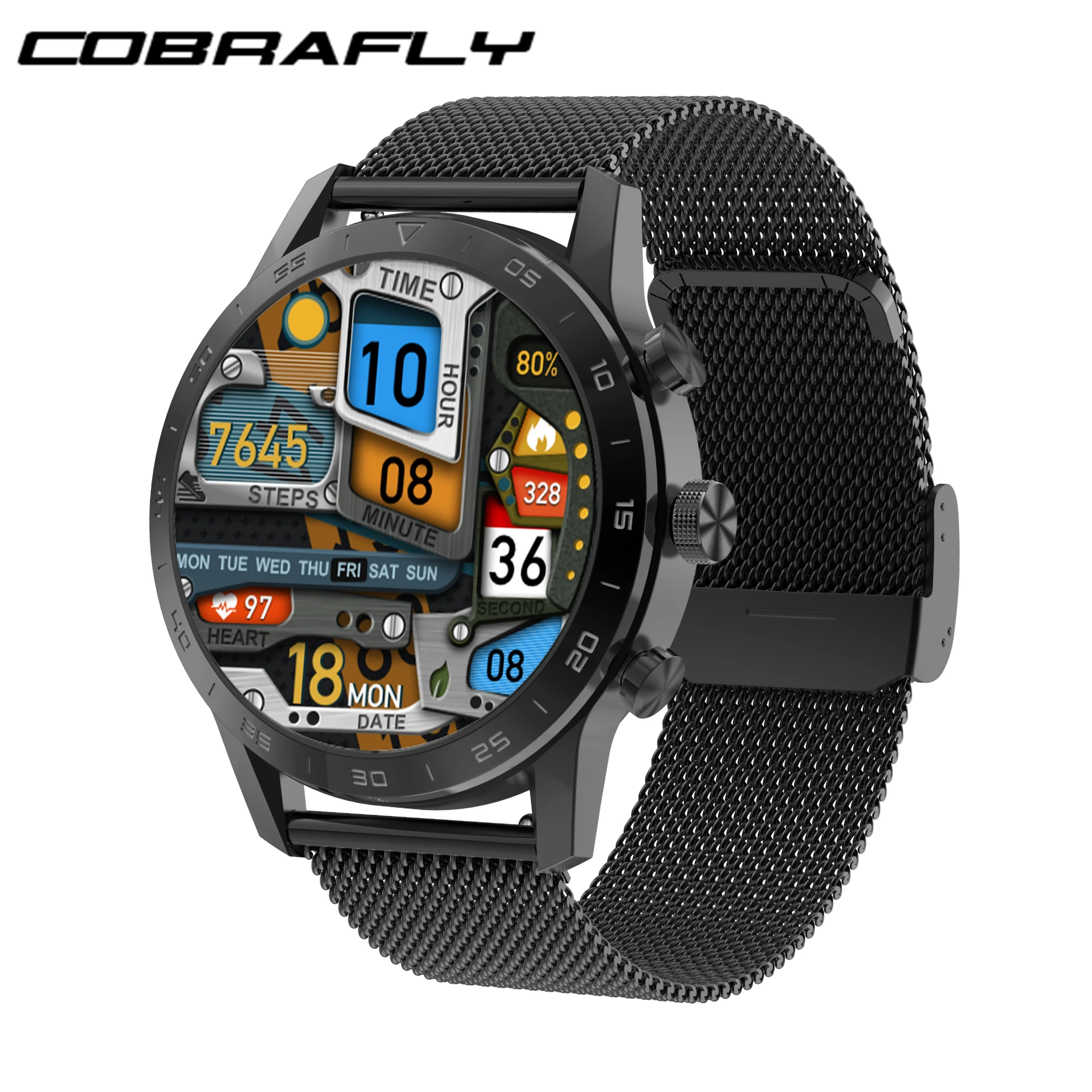COBRAFLY DT70 Smart Watch 1.39 inch Round Screen Business Style BT Call Long Standby Smartwatches Heat Rate ECG PK DT98 DT95 | Электроника