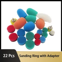 

22Pcs Foam Car Buffing Pads Kit Mini Buffing Polishing Pads Detail Polisher Pads for Rotary Tools Electric Drill Mini Polisher
