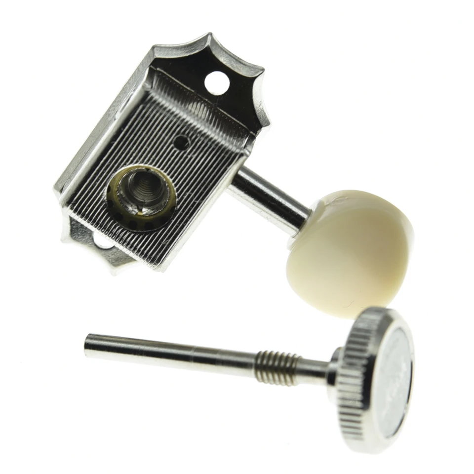 Set Di 6 Piroli Per Chitarra Classica 3L3R - Meccaniche Di Accordatura In Metallo, Argento, Sostituzione Facile Accessori Chitarra Classica Set Di 6 Piroli Per Chitarra Classica 3L3R - Meccaniche Di Accordatura In Metallo, Argento, Sostituzione Facile Accessori Chitarra Classica