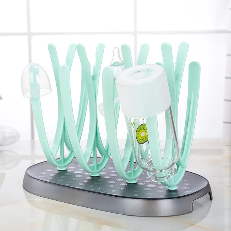 

Creative Large Holder Hollow out Bottle Drying Rack Bacteria Dust Multi-functional Pacifier Glass Storage Rack Draining Shelf