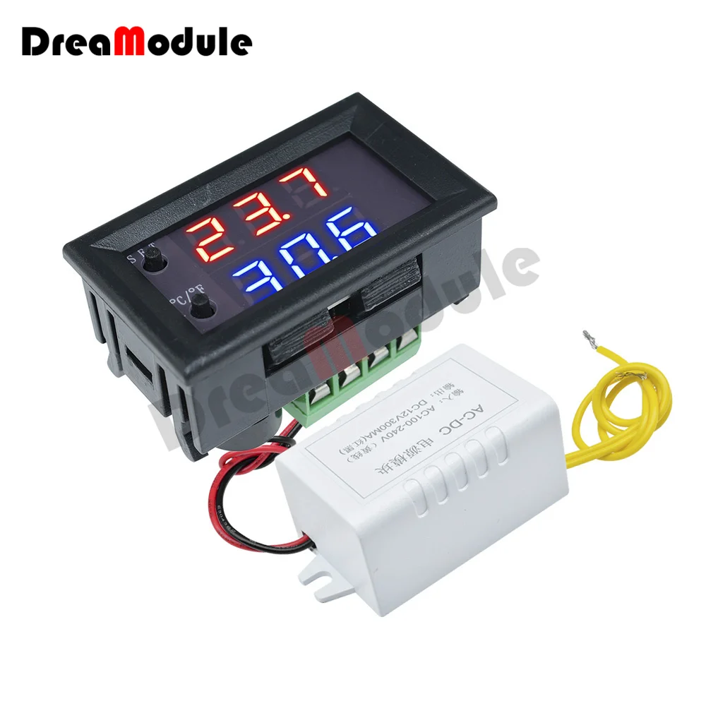 Thermomètre,Thermostat numérique W1209WK, régulateur de température, cc