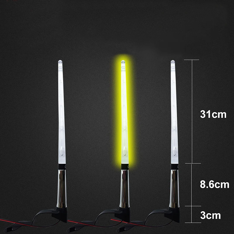 Car Antenna Aerials FM Portable Car External Light Antenna Flag Pole