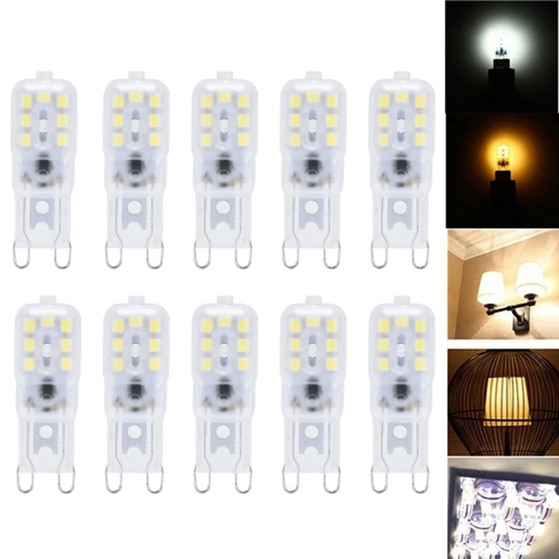 

G9 LED Lamp Mini LED Bulb AC 220V DC 12V SMD2835 Spotlight Chandelier Lighting Replace Halogen Lamps High Quality