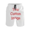 Men's Beach Shorts Custom pattern Style Swim Trunks Quick Dry Casual Polyester Swim Shorts with Mesh Lining and Pockets 2