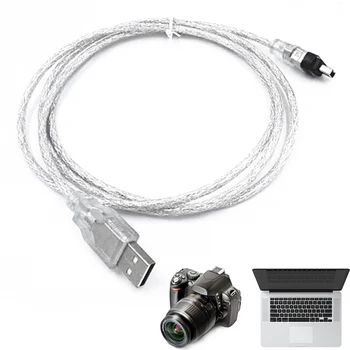 

1.5m USB Data Cable Firewire 1394 For MINI DV HDV Camcorder To Edit Pc 1394 AM To 4P 4P To 6P,6P
