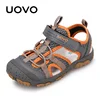 Kids Fashion Shoes 2025 Sock Style Color Matching Design Soft Durable Rubber Sole Comfortable Boys Sandals With #22-35 3