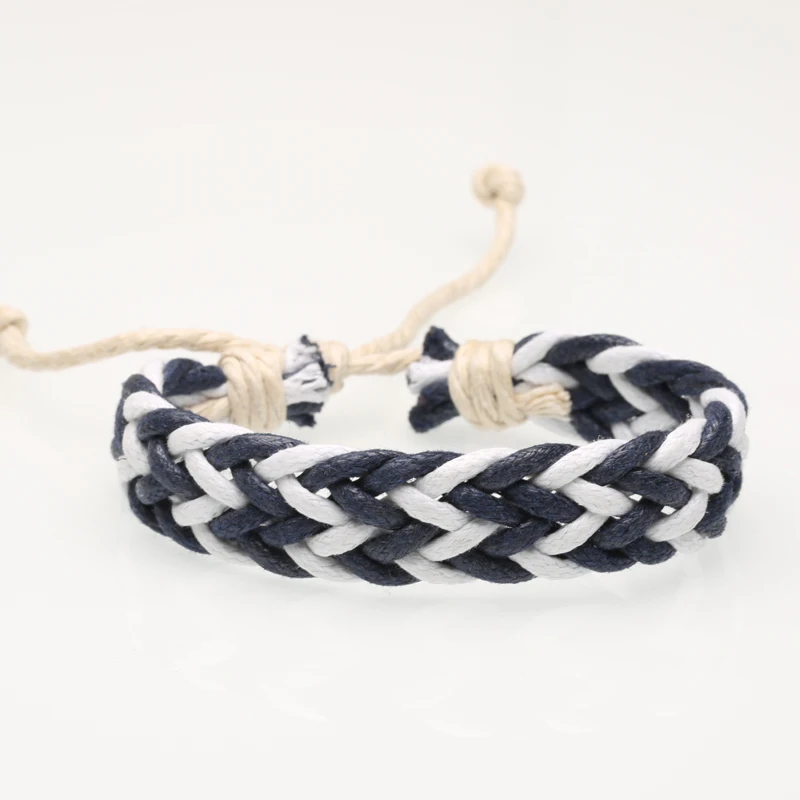 

Colorful wax line couples hand rope ethnic style hand-knitted wax rope friendship bracelet new student bracelet hand adjustable