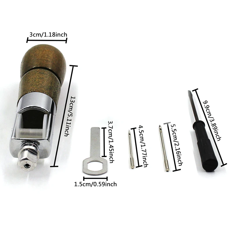 Awl leather sewing tool DIY manual sewing machine leather craft edge stitching belt shoemaker canvas repair tool