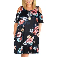 Big size 9XL Dress for Fat MM 2023 Woman Summer dress Loose plus size dresses off the shoulder women clothing 9XL dress vestidos - Image 6