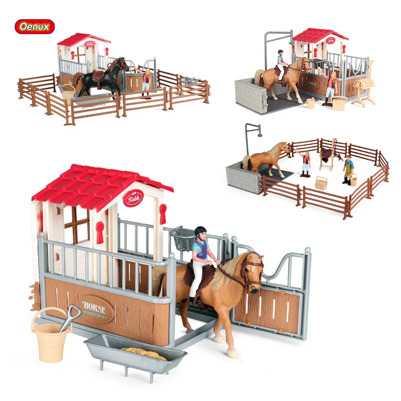 Retocar Escarchado Incorrecto Oenux figuras de acción de caballos de granja para niños, juguete escolar  de simulación de animales de aves de corral, conjunto estable, figuritas de  caballos, regalo de cumpleaños|Figuras de acción| - AliExpress