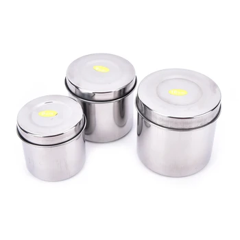 

Dia 8/9/10cm Tattoo Medical Stainless Cotton Disinfection Container Tank Alcohol Iodine Gauze Canister Medicine Cylinder Box