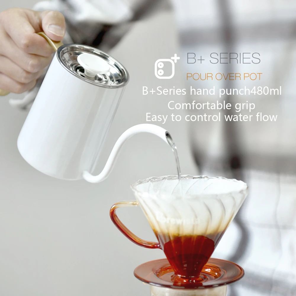 Brewista Fine Mouth Brew Coffee Pot Pour Over Coffees Tea Kettle Hand
