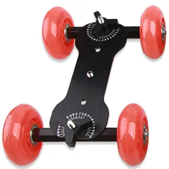 

Hot Blue 4-wheel Mute Rail Track Drift Car Skater Slider For DSLR Video Camera
