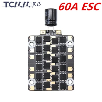 

TCMM FPV Racer Spare Part 4 in 1 60A ESC BLHeli_S 3-6S Dshot1200 for RC Racing Drones Quadcopter Accessories