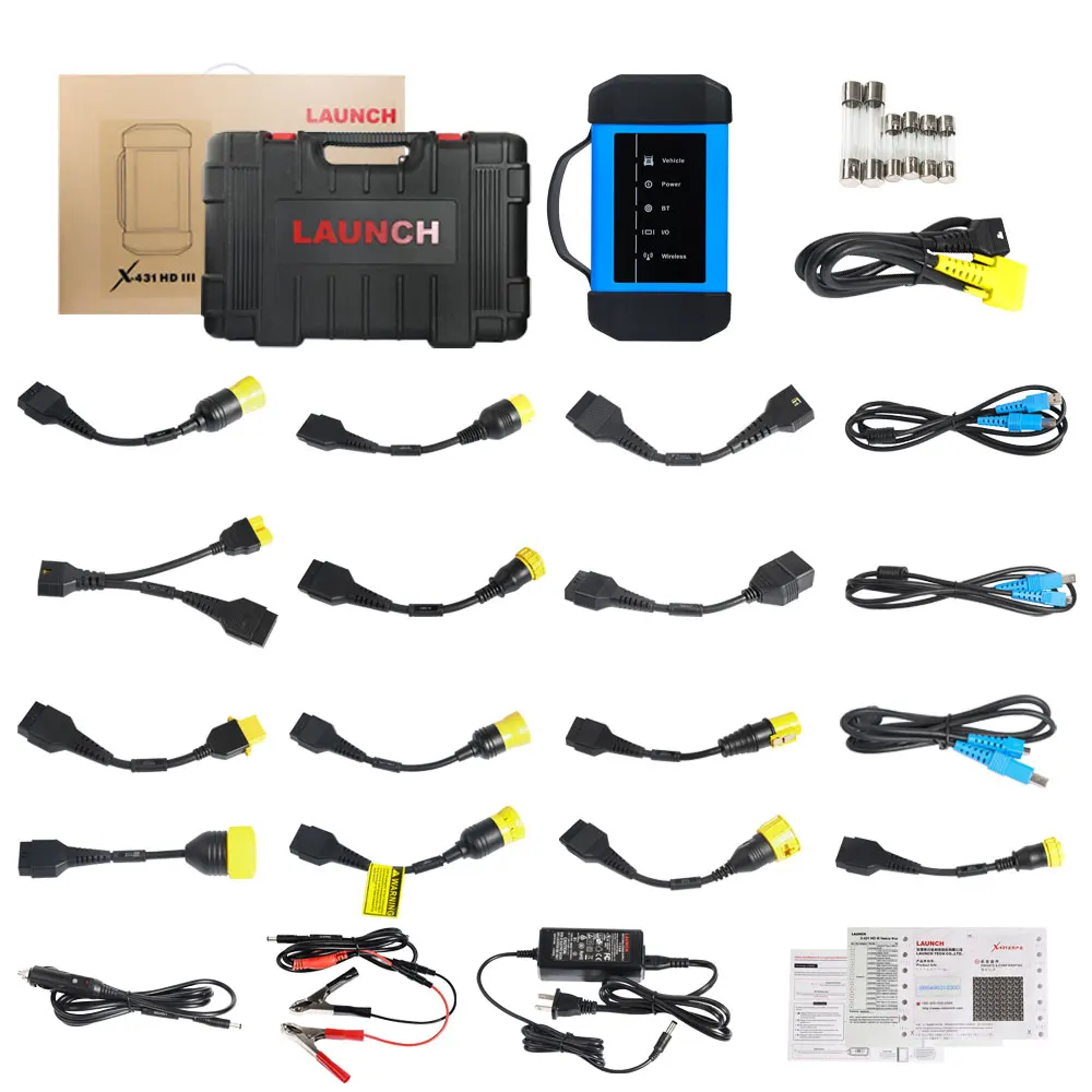 

Launch X431 HD3 HD III Ultimate Heavy Duty Truck Diagnostic Adapter for X431 V+, X431 PAD3, X431 Pro3 OBDII Scanner Diagnosis