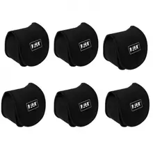 6 шт., водонепроницаемая рыболовная катушка, сумка для спиннинга, защитный чехол, сумка черного цвета M XL