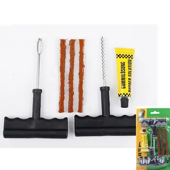 

Motorcycle Car Tubeless Tire Puncture Repair Tool Kit Tire Repair Tool