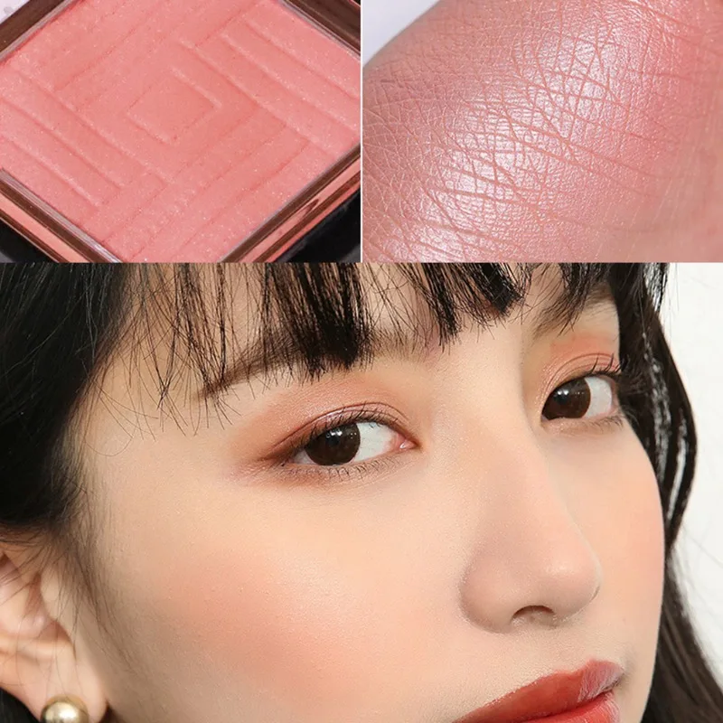 natural single color blusher powder brighten skin color high
