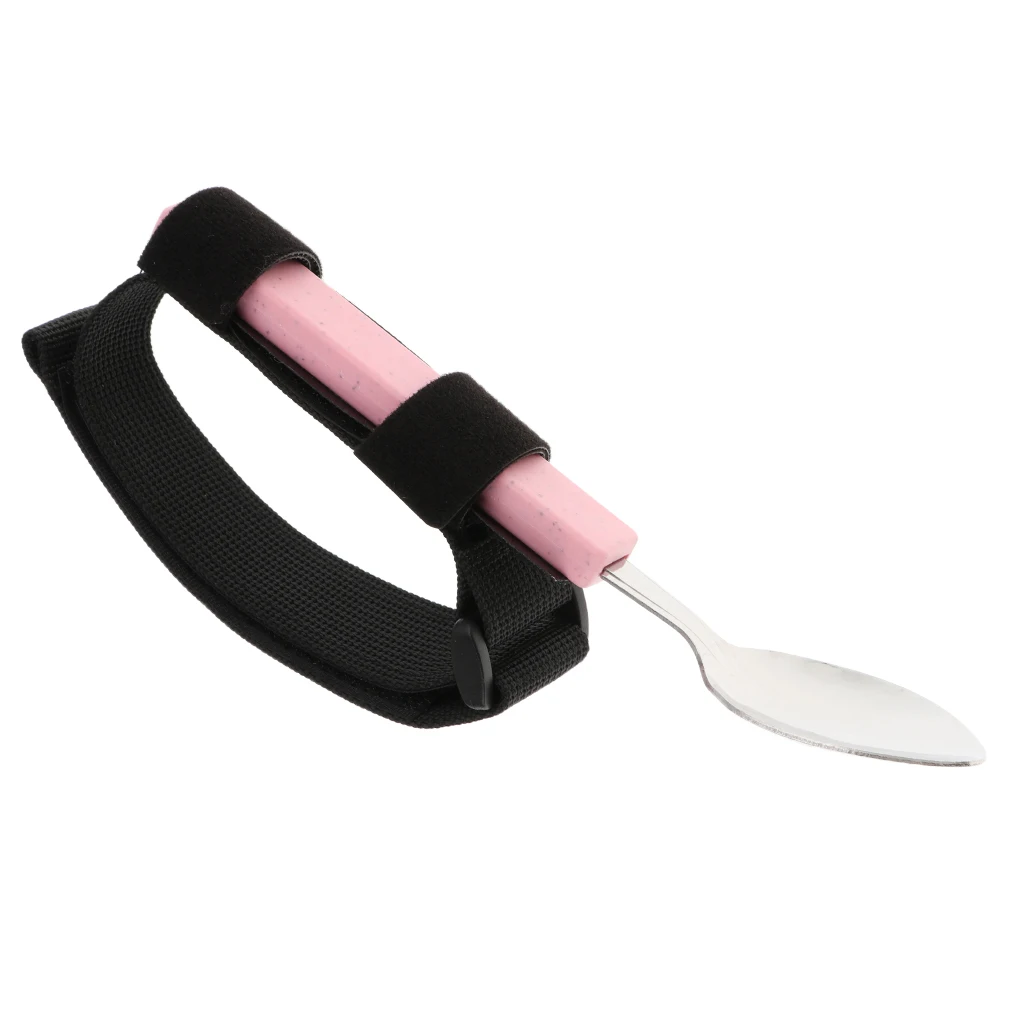 3pcs/set Hand Tremors Arthritis Elderly Utensil Eating Aid Spoon Fork Bowl Kit for Hand Spasm Finger Deformation Grip Loss