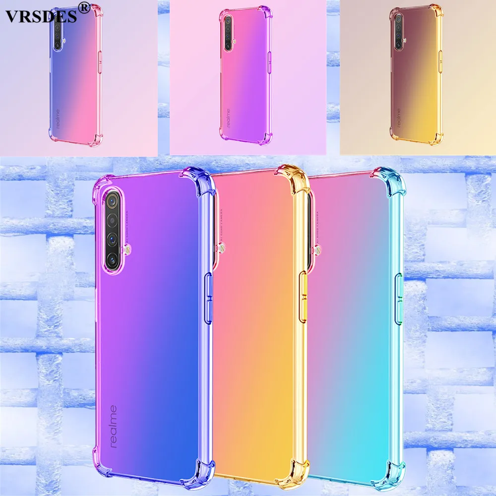 Цветной противоударный чехол для OPPO Realme X50 Pro XT X Q роскошный силиконовый RX17 Neo R17 R15x