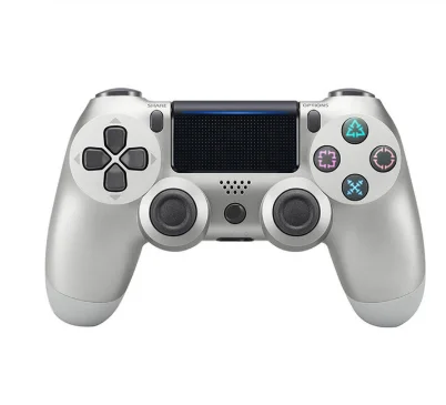 Bluetooth беспроводной/проводной джойстик для PS4 PS3 DualShock4 контроллер подходит для консоли mando для Playstation геймпад джойстик - Цвет: Wireless sliver