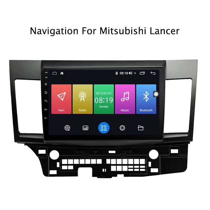 Ectwodvd 10,1 дюймов Andriod 8,1 автомобильный DVD gps для Mitsubishi Lancer 2007- 4G ram 64G rom CarPlay DSP 4G LTE с wifi