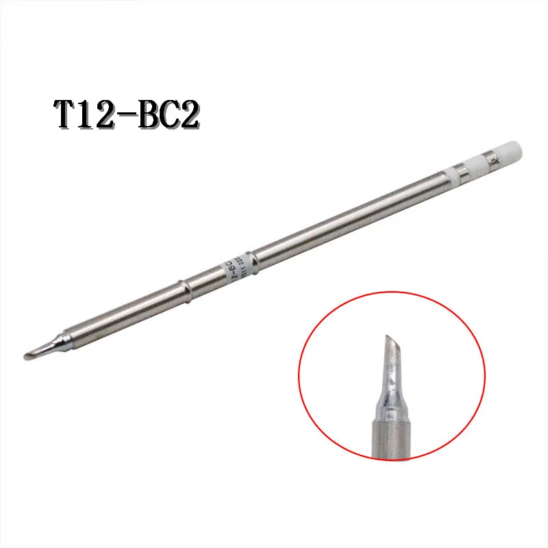 1 шт. T12 BC2 паяльная станция железные наконечники для HAKKO ручка светодиодный