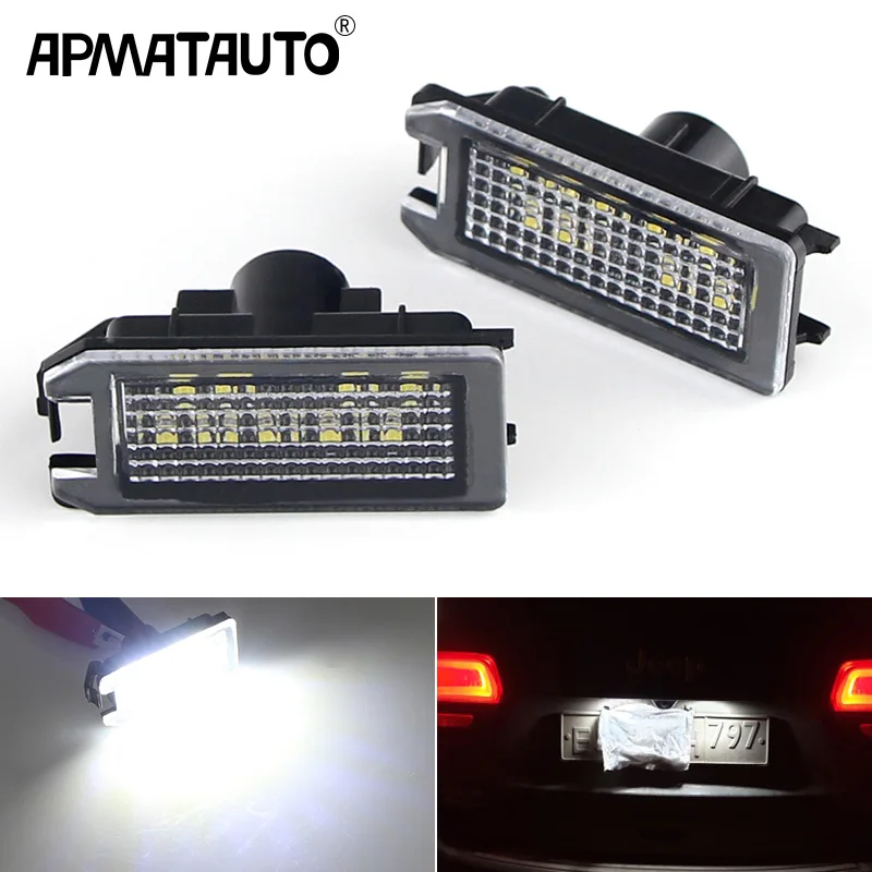 2 Pezzi Canbus Per Maserati Levante Per Fiat 500 Per Dodge Viper Led Numero Luce Targa