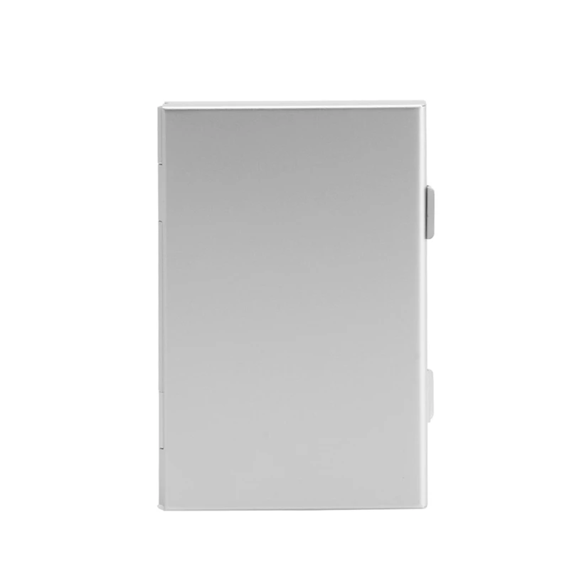 

2021 New Silver Aluminum Memory Card Storage Case Box Holder For 24 TF Micro SD Cards