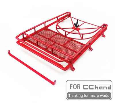 Металлический багажник на крышу Для осевой CC ручной SCX10 90046/90047 cherokee RC игрушечный автомобиль - Цвет: metal roof rack R