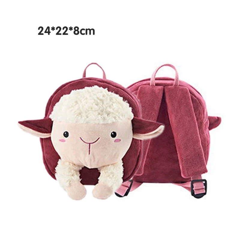 MOTOHOOD Cute Cartoon Kids Plush Backpack Toy School Bag Children's Gifts Kindergarten Boy Girl Baby Student Bags Backpack (7)