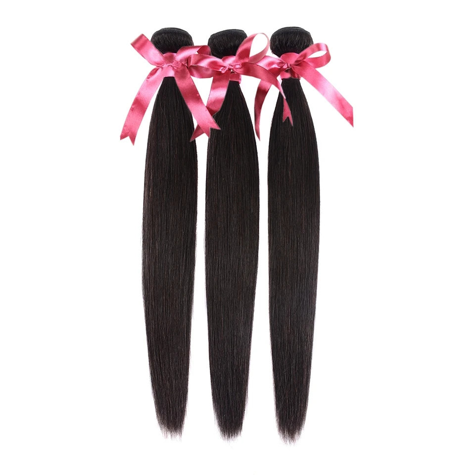 

Karizma Brazilian Straight Hair Bundles 3 Pcs Lot Natural Black Color 8-28inch Non Remy Human Hair Bundles Can Be Dyed Free Ship