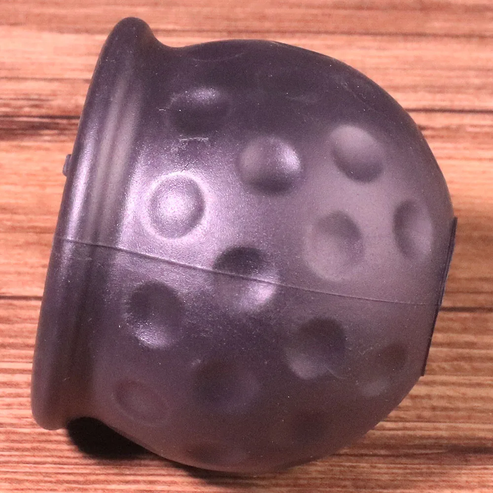 50mm Black Tow Bar Ball Cover Protective Cap Towing Hitch Caravan Black Trailer Towball Protector Cap Trailer Ball Head Cover (7)