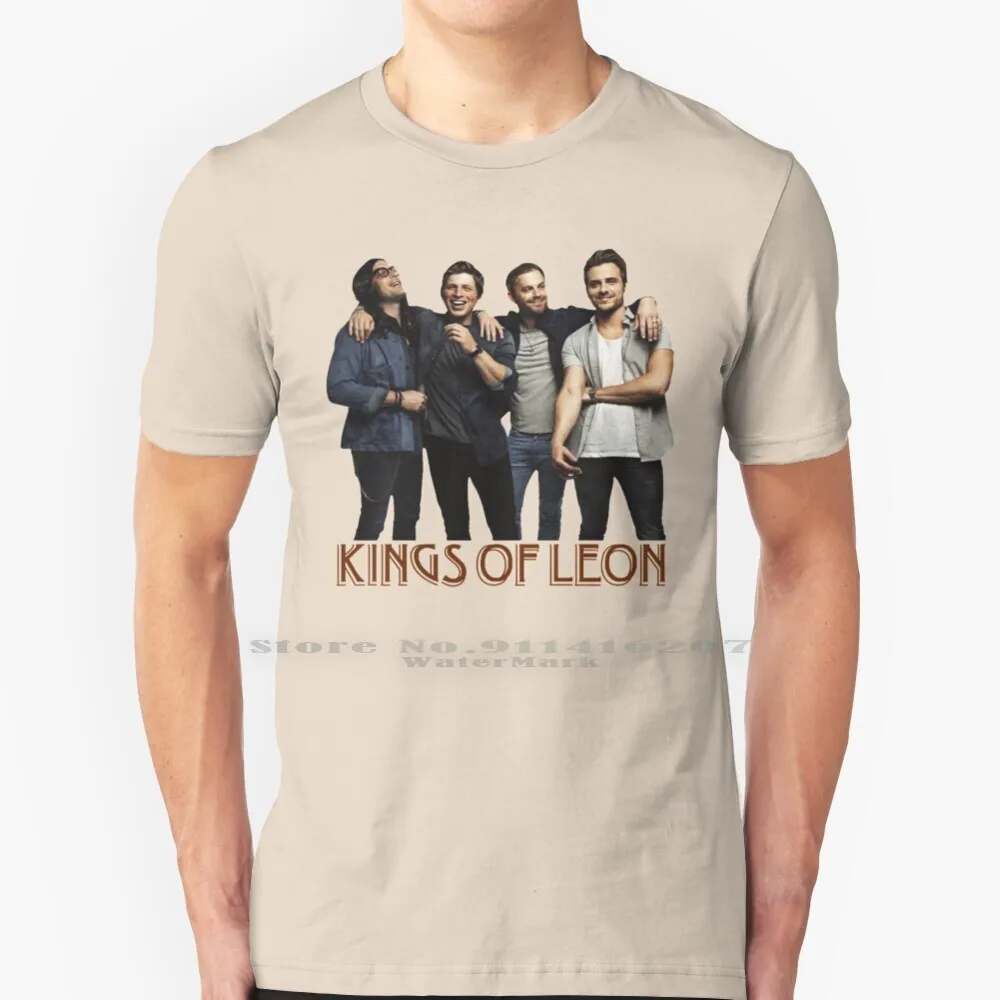 Футболка с музыкальной группой Kings Of Leon 100% чистый хлопок Короли Леона | Мужская