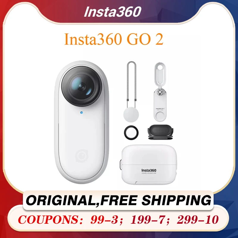Insta360 GO 2 Action Camera FlowState Stabilization 4m waterproof sport go extreme pro Insta 360 go2 cam pk insta360 Go - Цена: 39 747,12 - 42 011,57 руб.