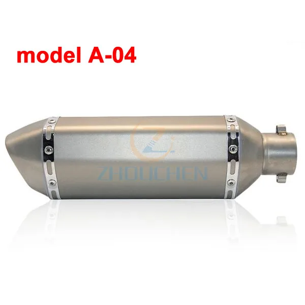 Универсальный мотоциклетный выхлоп для Akrapovic модифицированный Кроссовый глушитель для FZ6 CBR250 CB600 MT07 ATV Dirt Pit dot мини-велосипед