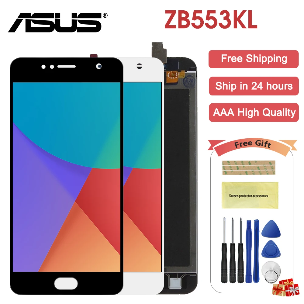 Для Asus Zenfone 4 selfie ZB553KL X00LD X00LDA ЖК-экран Сенсорная панель дигитайзер сборка для Asus ZB553KL дисплей