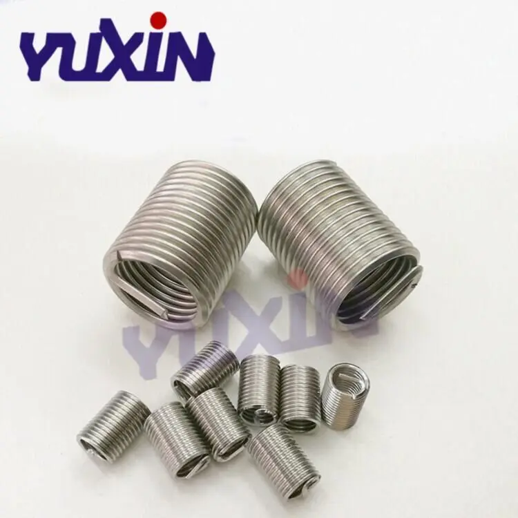 50 шт. M7* 1* 2.5D проволочная вставка из нержавеющей стали 304 проволочная муфта с винтовой нарезкой, M7 винтовая втулка Helicoil провода нитки ремонтные вставки