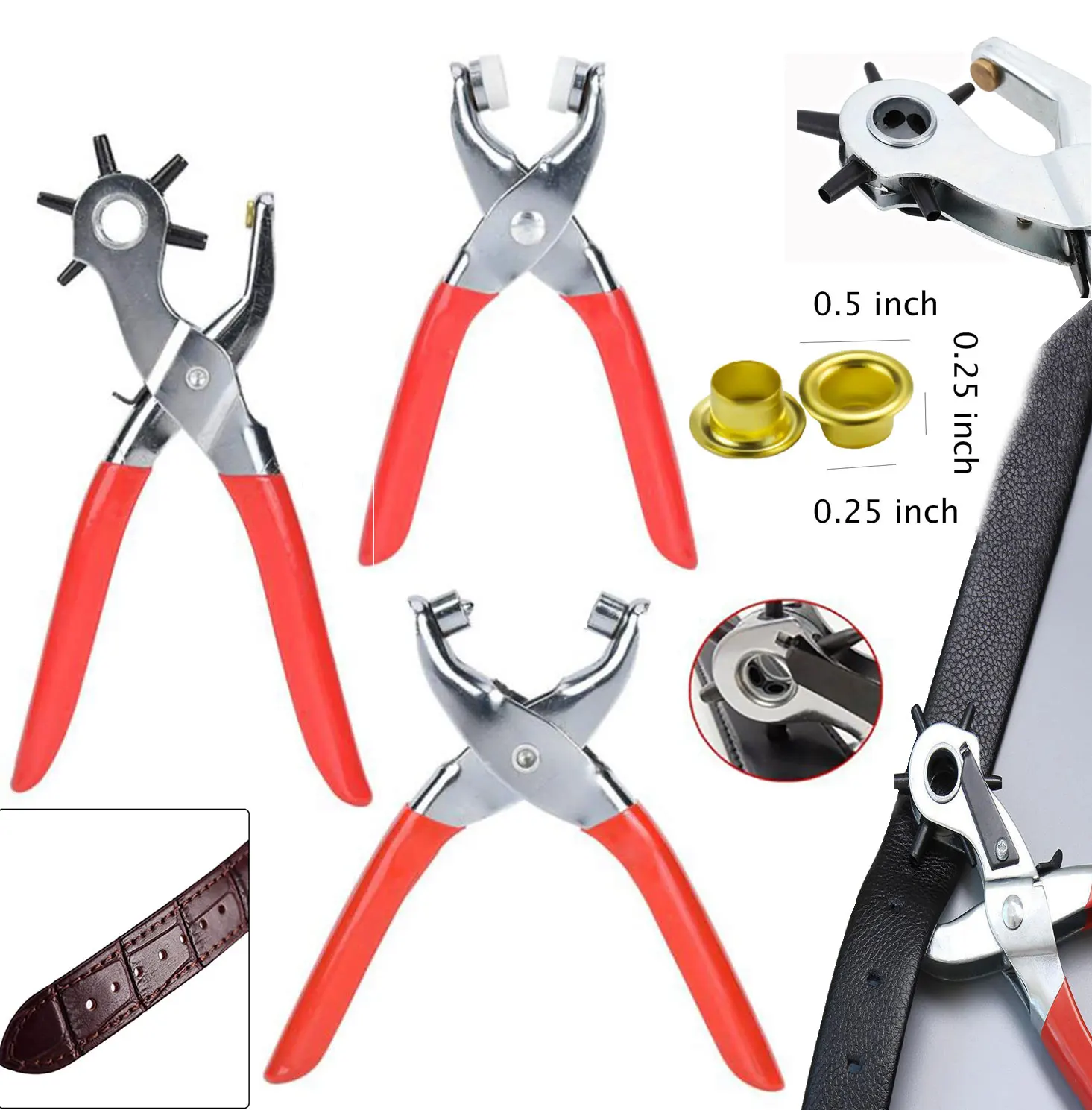 Leather Belt Eyelet Fixing Cloth Shoe Hole Punch Punch Pliers Sewing