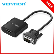 Vention активный VGA к HDMI адаптер кабель конвертер с аудио 1080 P для портативных ПК к HDTV проектор со встроенным чипсет