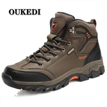 

Brand Autumn Winter Work Boots Big Size 39-47 Men Outdoor Waterproof Boots Sneakers Ankle Working Boots Footwear Mens Shoes Wide