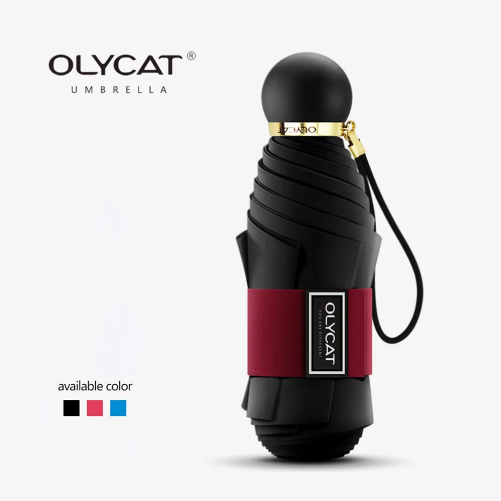 OLYCAT карманный мини зонт от солнца анти УФ пять складных зонтов дождя женщин