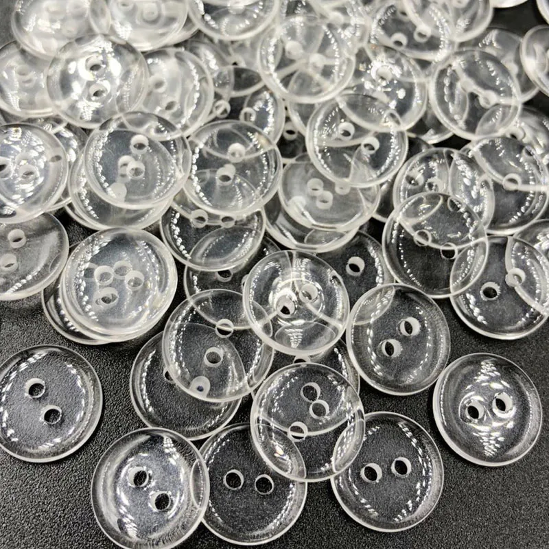 50/100 шт. прозрачные пуговицы с 2 отверстиями 12 мм|buttons sewing|2 hole buttonssewing crafts |