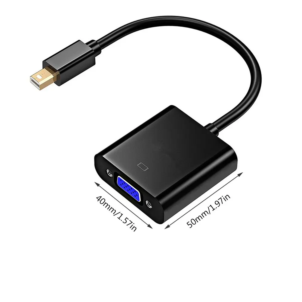1080P мини DisplayPort для VGA мужчин и женщин конвертер видеоадаптера белый для мониторы VGA Проекторы и ТВ
