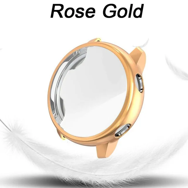 Rose Gold Защитный чехол для экрана для samsung Galaxy Watch Active, Ультратонкий Мягкий силиконовый чехол с полной защитой для Galaxy Active All-aroun - Цвет: Rose Gold